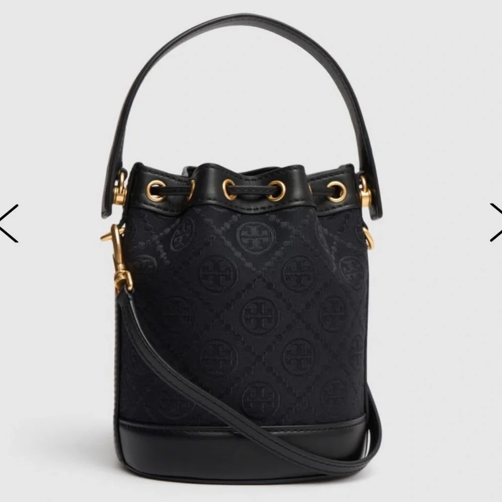 NWT Tory Burch Black Bucket Bag